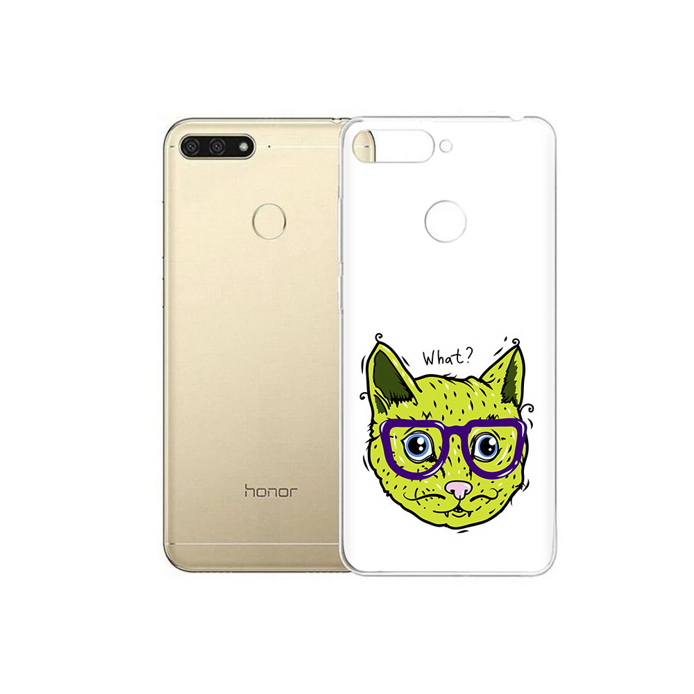 

Чехол MyPads Tocco для Huawei 7C Зеленый кот (PT111175.61.86), Прозрачный, Tocco