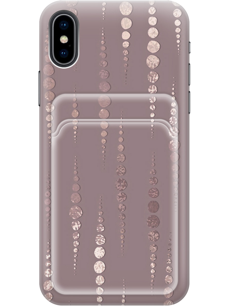 

Силиконовый чехол на Apple iPhone Xs / X с рисунком "Монеты в розовых песках", Белый;розовый, 20012027