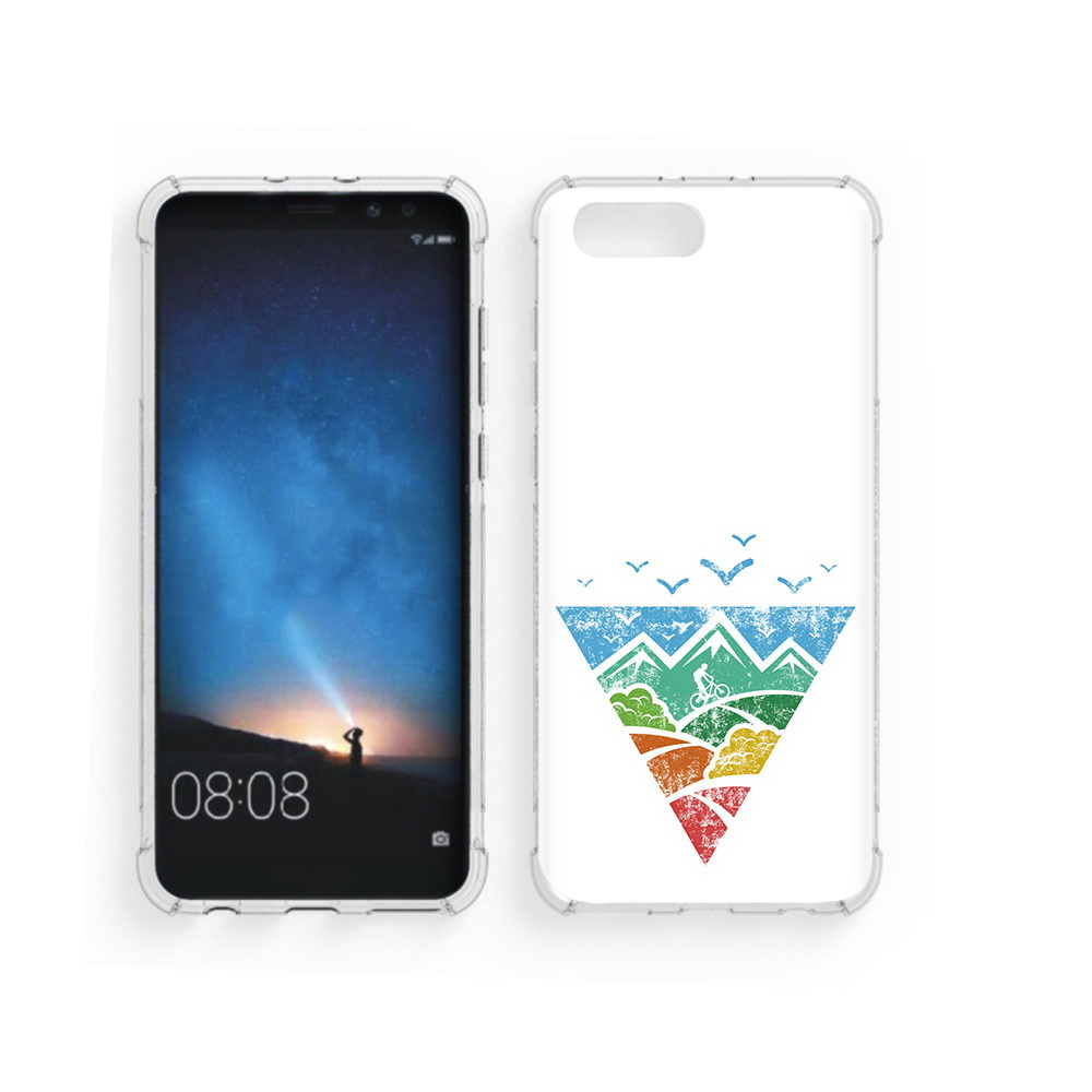 

Чехол MyPads Tocco для Honor V10 Лес земля море чайки (PT98539.62.105), Прозрачный, Tocco