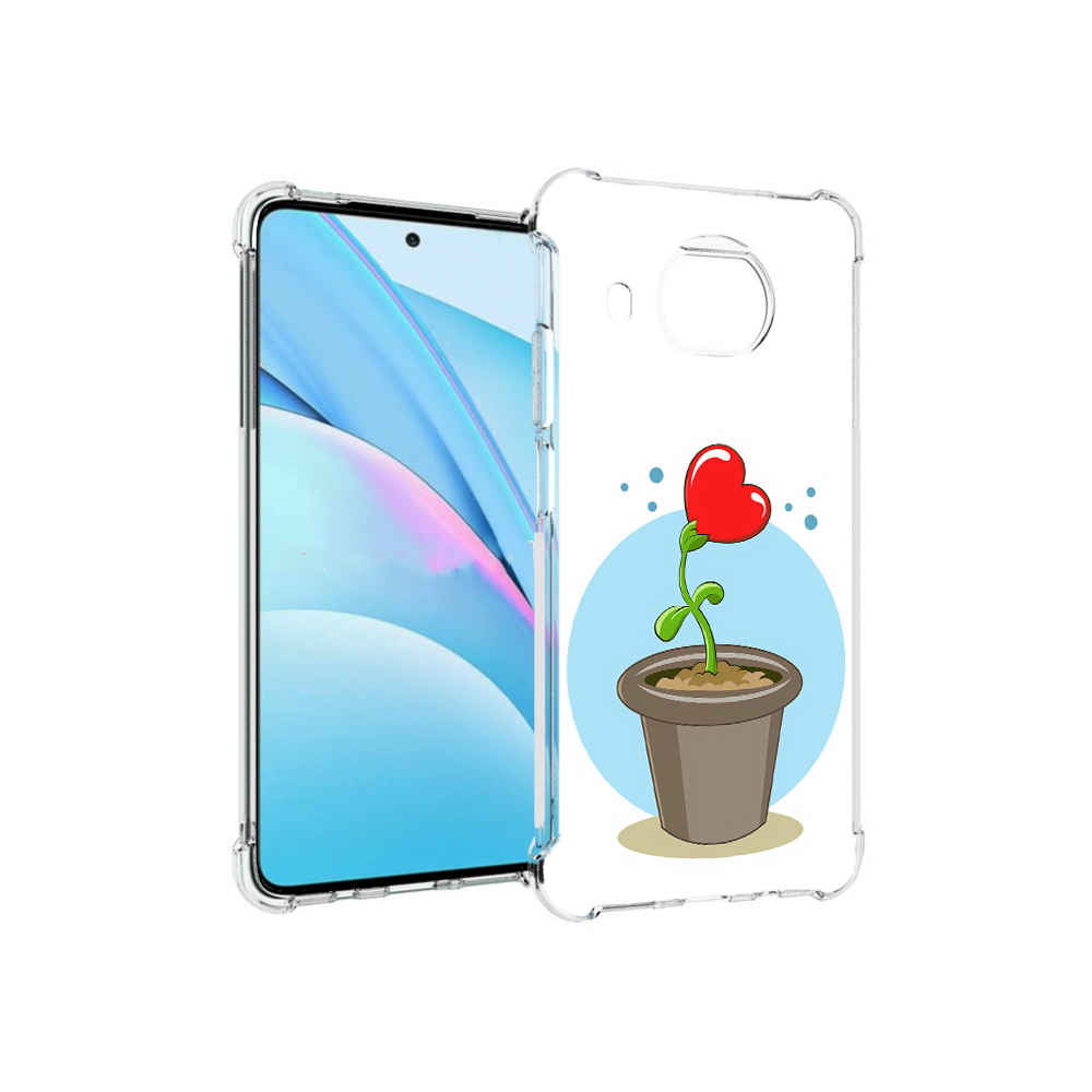 

Чехол MyPads Tocco для Xiaomi Mi 10T Lite Растение любви 14 февраля (PT154732.269.145), Прозрачный, Tocco