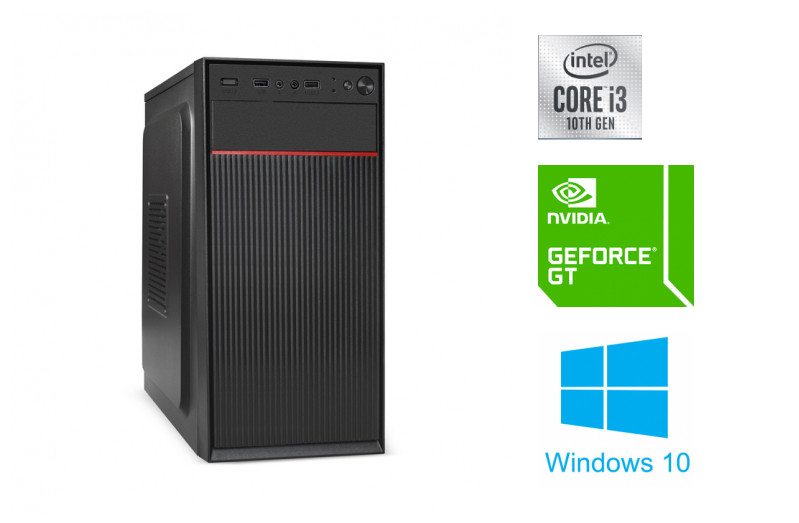 Системный блок TopComp WO 31633019 Core i3 10100F/GT 710/SSD 480GB/HDD 1TB/RAM 4GB