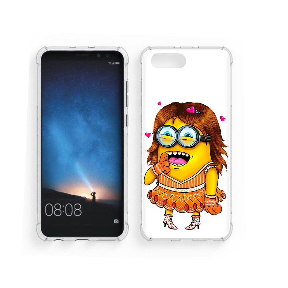 

Чехол MyPads Tocco для Honor V10 Миньон девочка (PT98539.62.116), Прозрачный, Tocco