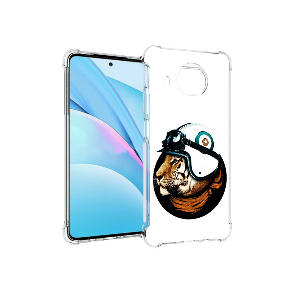 

Чехол MyPads Tocco для Xiaomi Mi 10T Lite Тигр в шлеме (PT154732.269.171), Прозрачный, Tocco