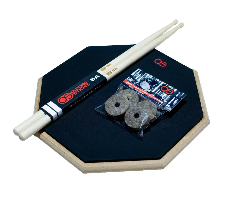 

Тренировочный Пэд барабанный 12 дюймов Quadro Sticks, ЖНА006659-QS5A