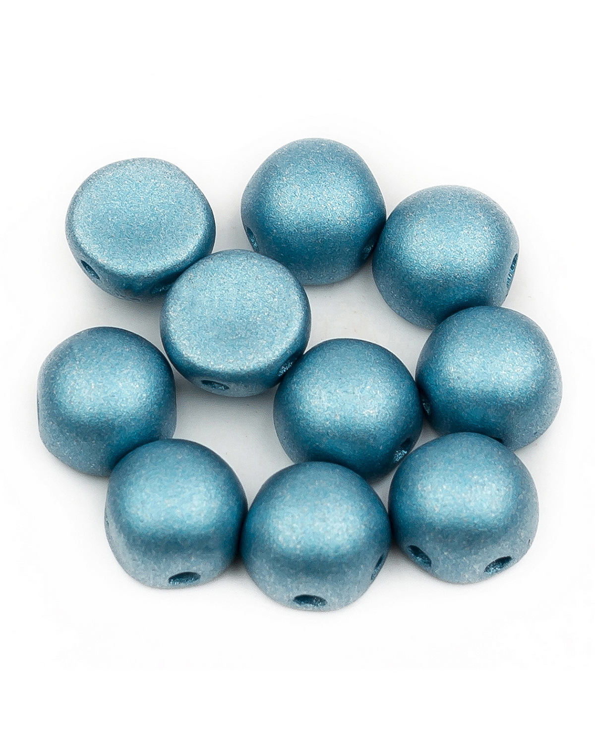 

Бусины Czech Beads Cabochon bead, 6 мм Alabaster Metallic Blue Turquoise, 10 шт, Разноцветный, Cabochon bead