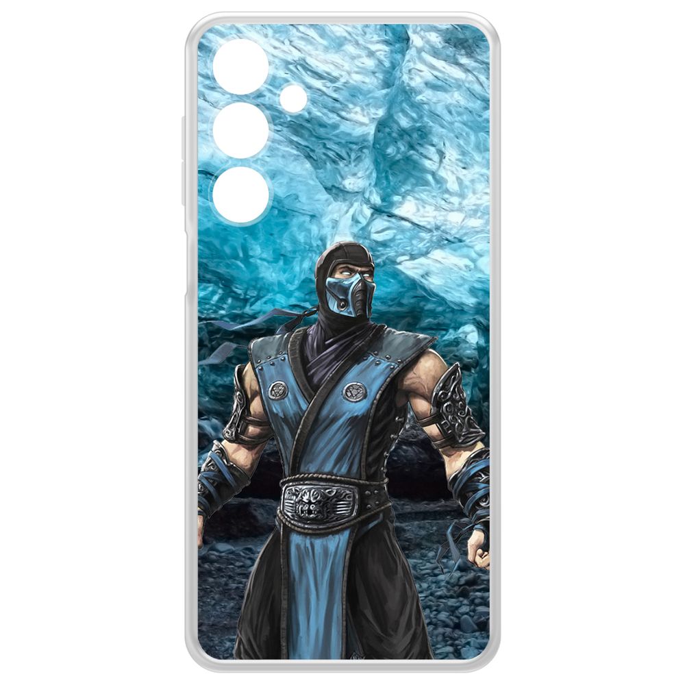 

Чехол-накладка Krutoff Clear Case Мортал Комбат. Саб Зиро для Samsung Galaxy A16, Прозрачный