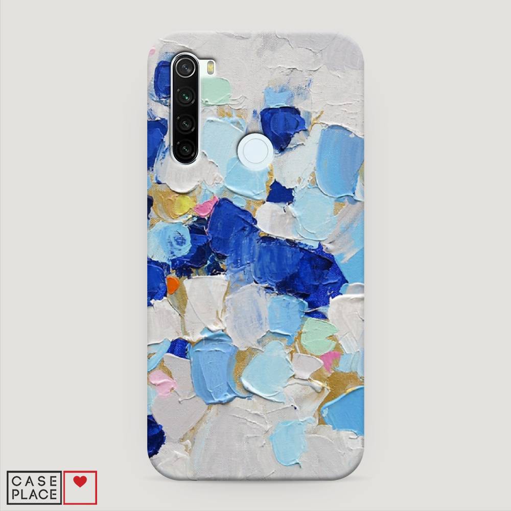 

Пластиковый чехол "Холст сине-белый" на Xiaomi Redmi Note 8T, 37420-7