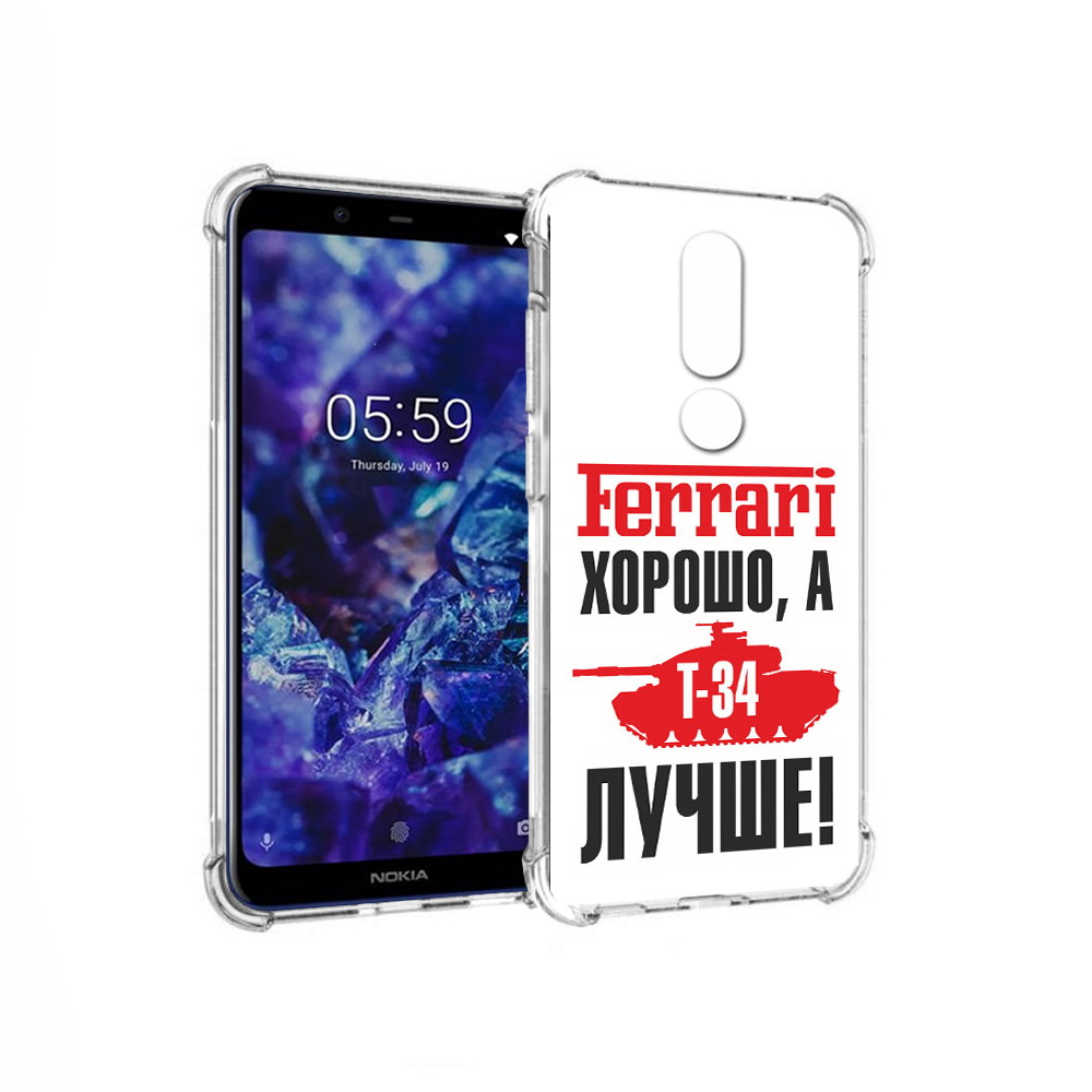 

Чехол MyPads Tocco для Nokia 5.1 Plus т 34 лучше (PT119548.120.635), Прозрачный, Tocco