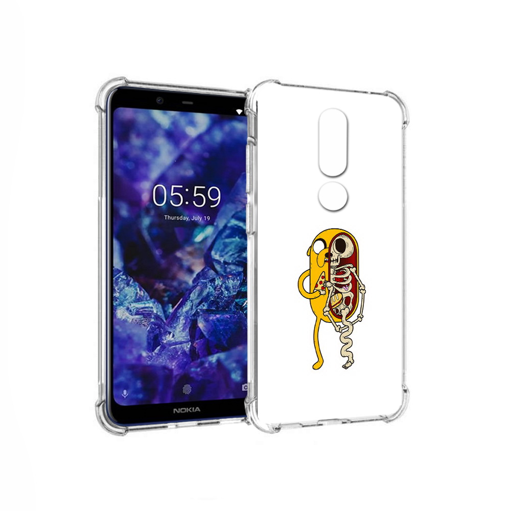 

Чехол MyPads Tocco для Nokia 5.1 Plus Джейк скелет (PT119548.120.64), Прозрачный, Tocco