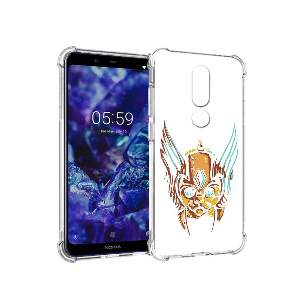 

Чехол MyPads Tocco для Nokia 5.1 Plus тор абстракция (PT119548.120.644), Прозрачный, Tocco