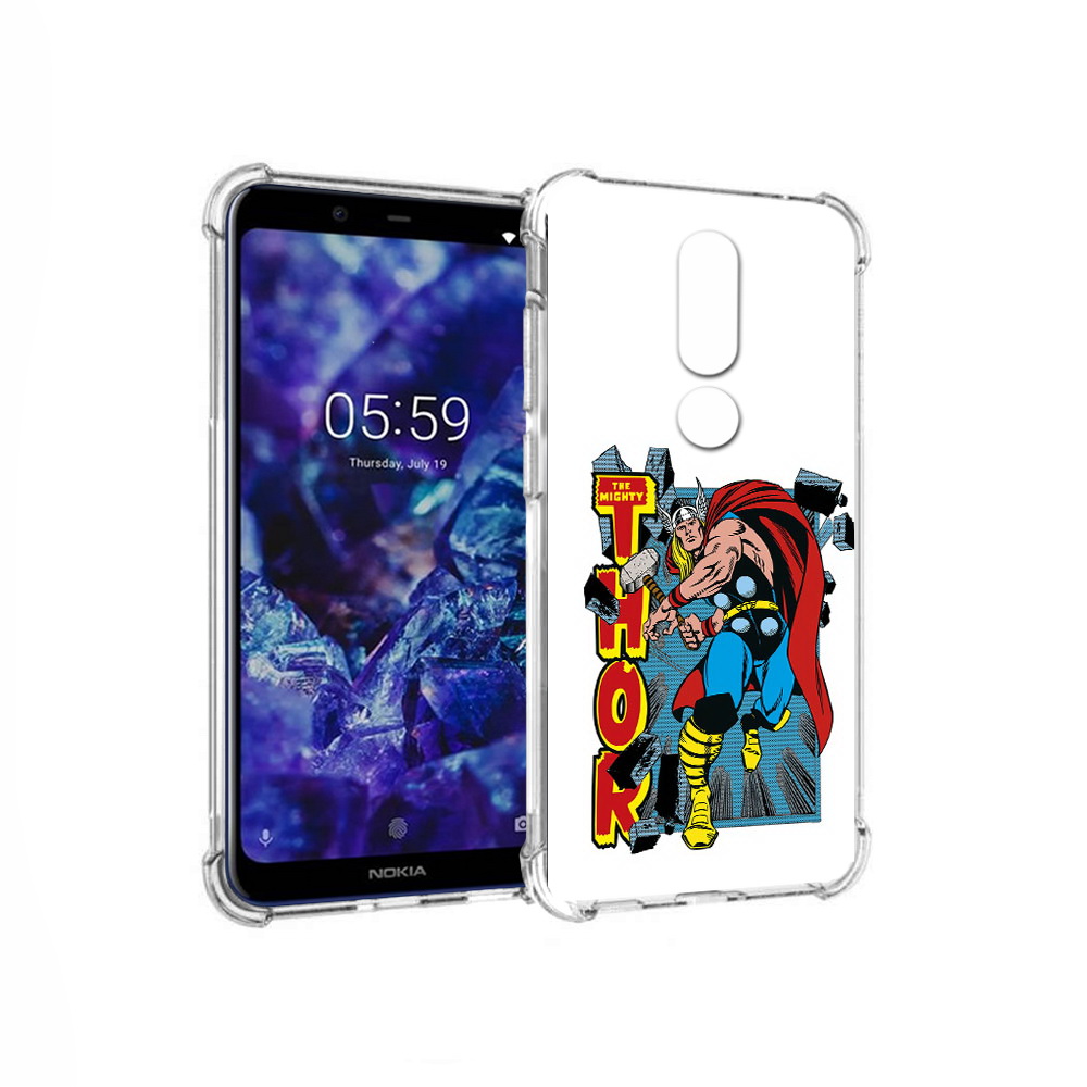 Чехол MyPads Tocco для Nokia 5.1 Plus тор комикс (PT119548.120.645)