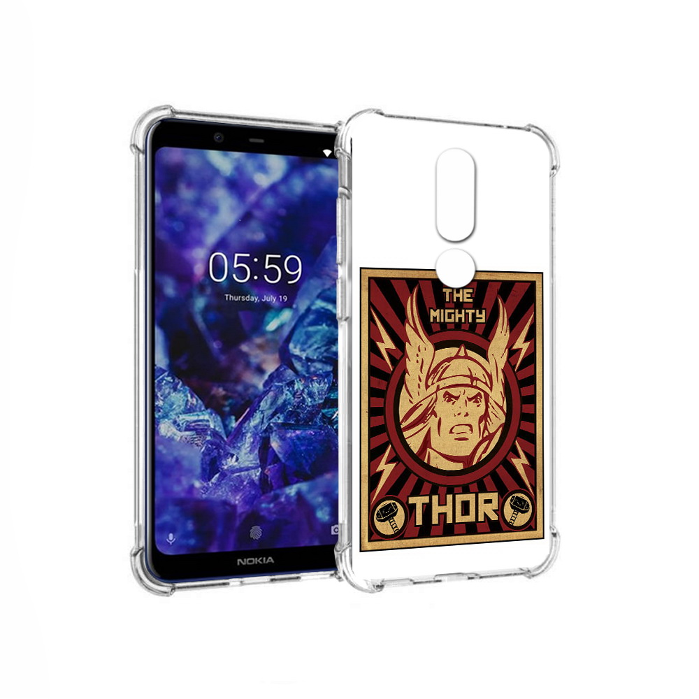 

Чехол MyPads Tocco для Nokia 5.1 Plus тор лицо (PT119548.120.646), Прозрачный, Tocco