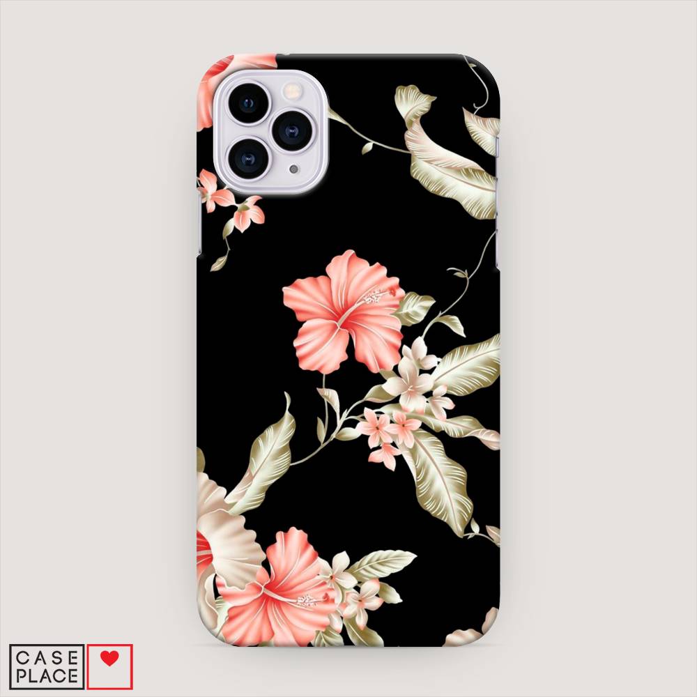 

Пластиковый чехол "Цветы на черном" на Apple iPhone 11 Pro, 12320-6