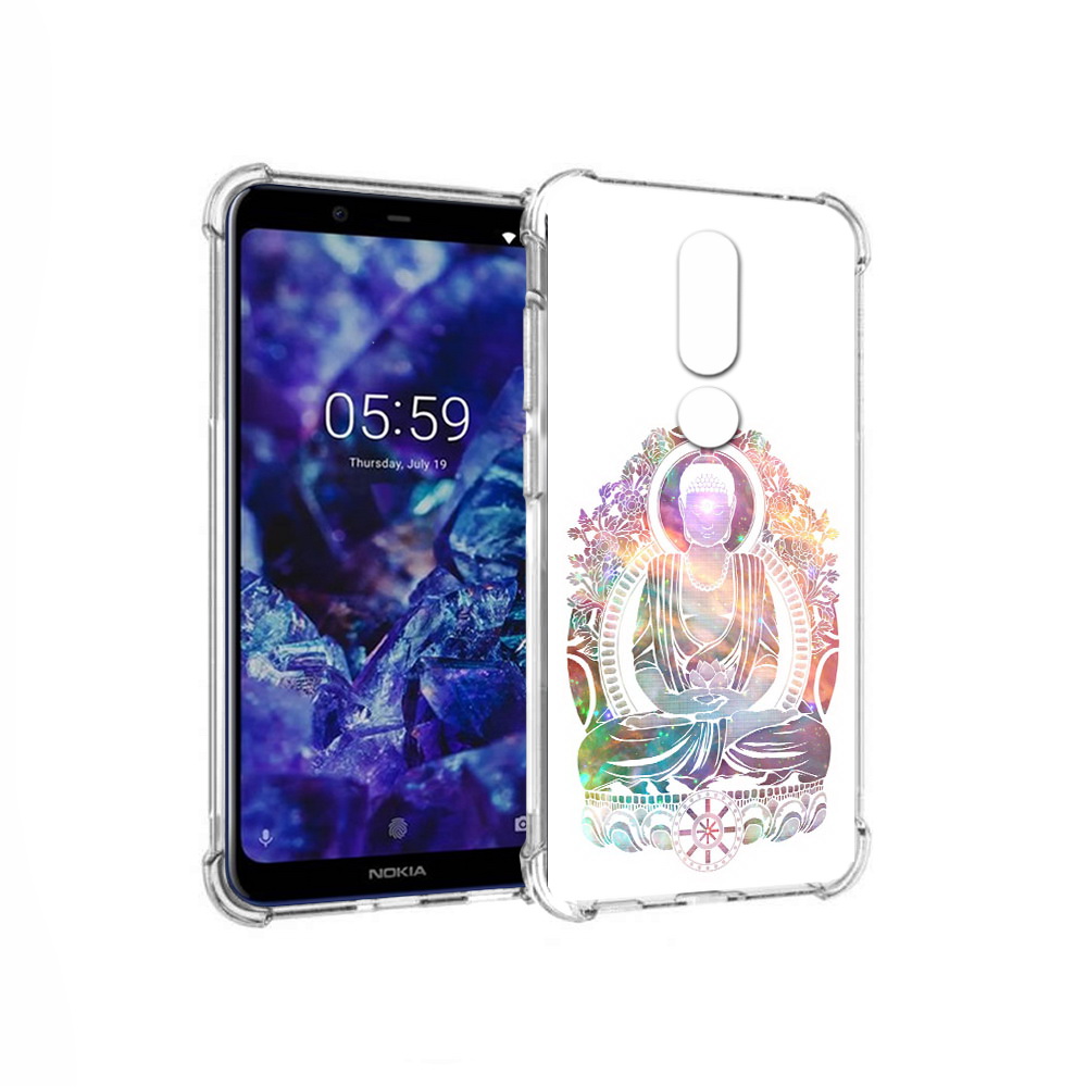 

Чехол MyPads Tocco для Nokia 5.1 Plus умный мужчина абстракция (PT119548.120.651), Прозрачный, Tocco