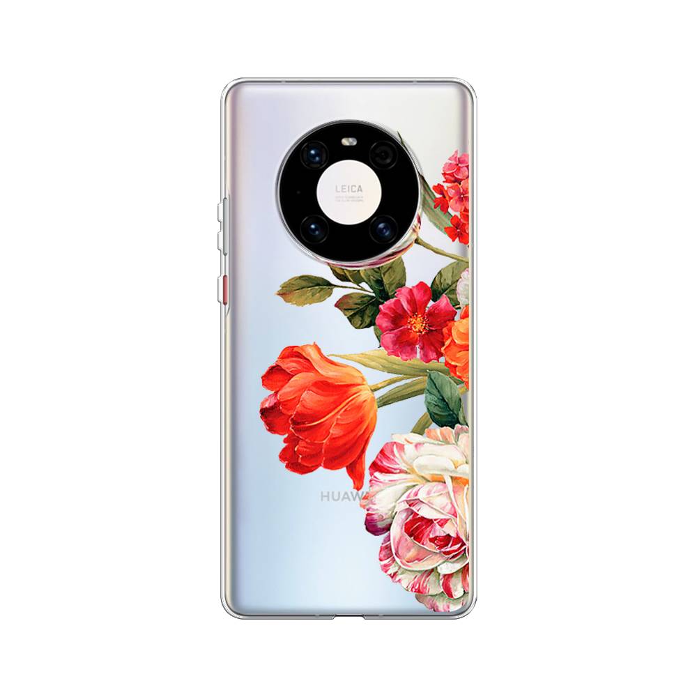 

Чехол Awog на Huawei Mate 40 Pro "Весенний букет", Красный;розовый;зеленый, 6104450-8