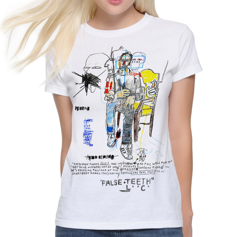 

Футболка женская Dream Shirts Жан Мишель Баския 60735211 белая S, Жан Мишель Баския 60735211