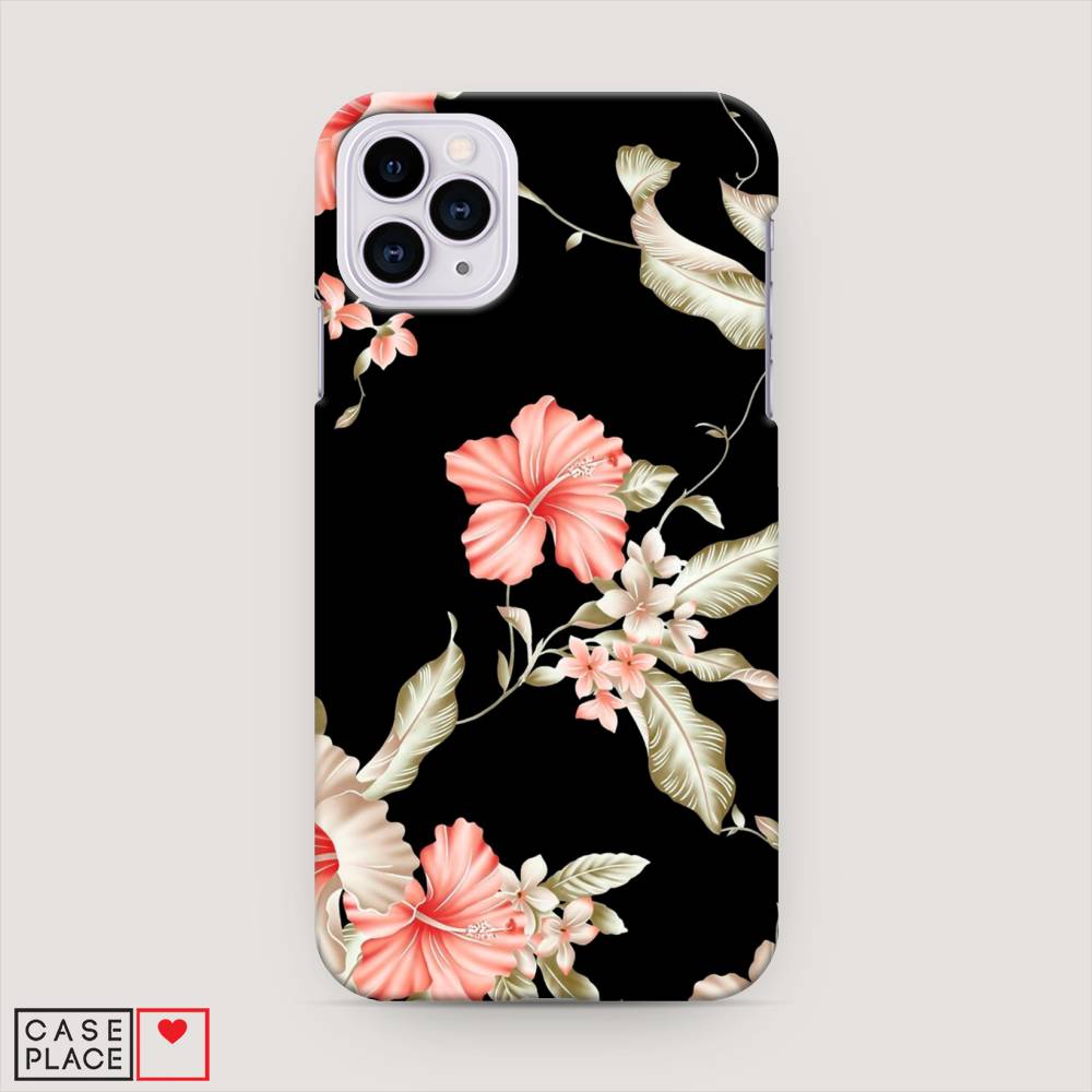 

Пластиковый чехол "Цветы на черном" на Apple iPhone 11 Pro Max, 12220-6