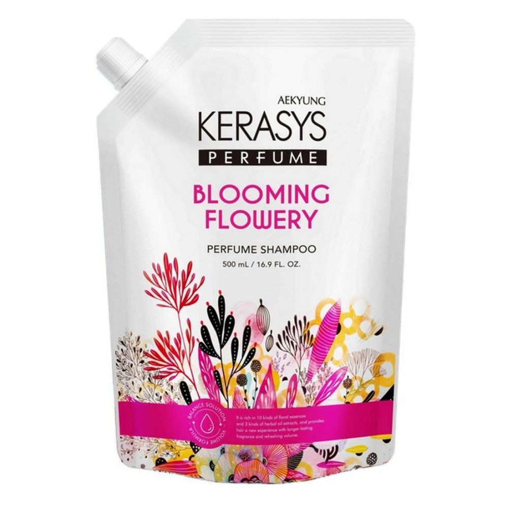 Шампунь для волос KeraSys парфюмированный Флер Blooming & Flowery 500 мл kerasys perfumed line шампунь парфюмированный для волос флер 600 мл