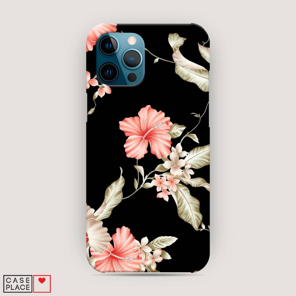 

Пластиковый чехол "Цветы на черном" на Apple iPhone 12 Pro Max, 12720-6
