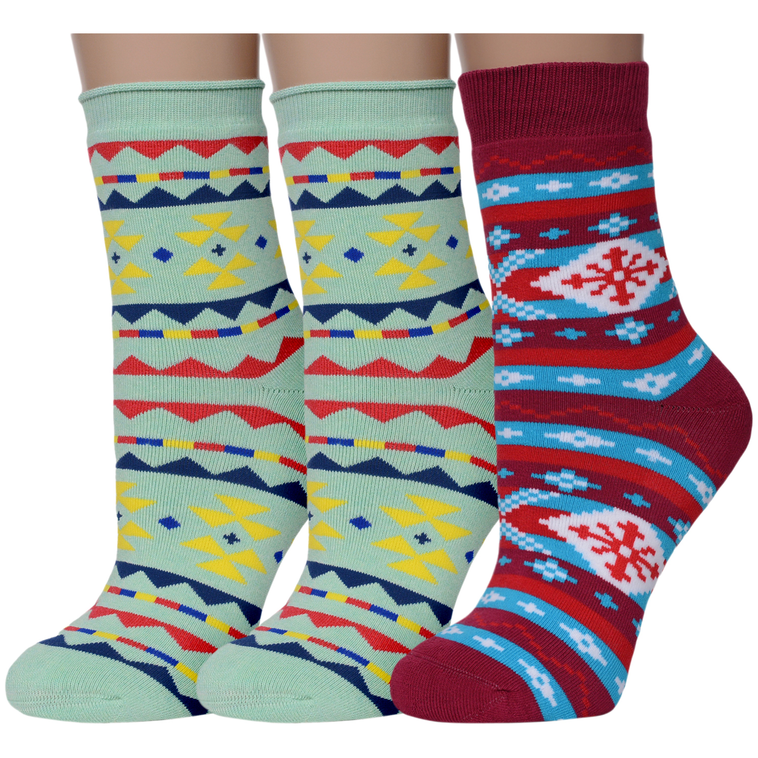 Комплект носков женских ХОХ 3-GZ-3Rs разноцветных 23