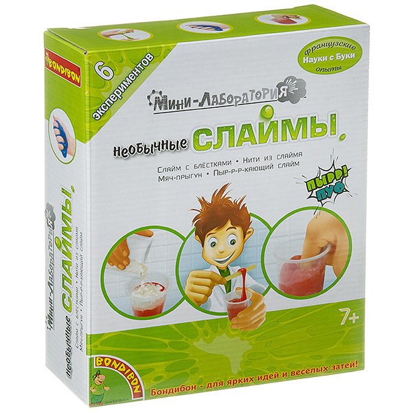 

Французские опыты Науки с Буки Bondibon, Мини-лаборатория Необычные Слаймы, арт 3007