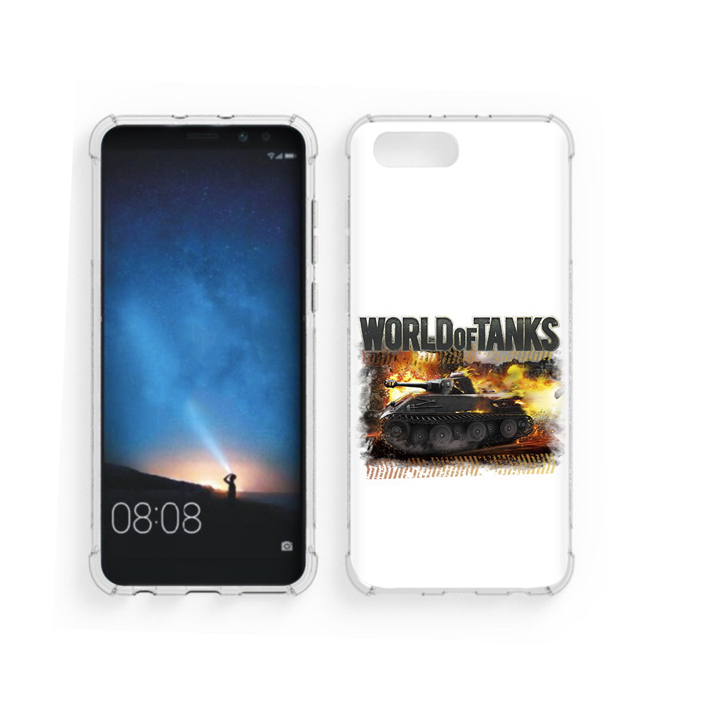 

Чехол MyPads Tocco для Honor V10 Мир танков-2 (PT98539.62.118), Прозрачный, Tocco
