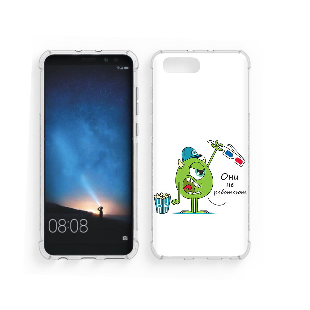 

Чехол MyPads Tocco для Honor V10 Очки не работают (PT98539.62.129), Прозрачный, Tocco