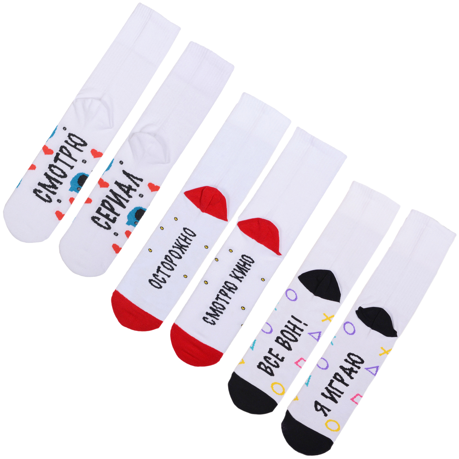Комплект носков женских Flappers Peppers 3-ФПСЖ разноцветных 35-39