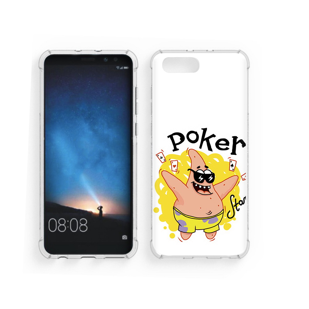 

Чехол MyPads Tocco для Honor V10 Патрик (PT98539.62.133), Прозрачный, Tocco