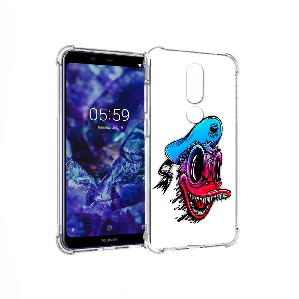 

Чехол MyPads Tocco для Nokia 5.1 Plus Дональд (PT119548.120.71), Прозрачный, Tocco