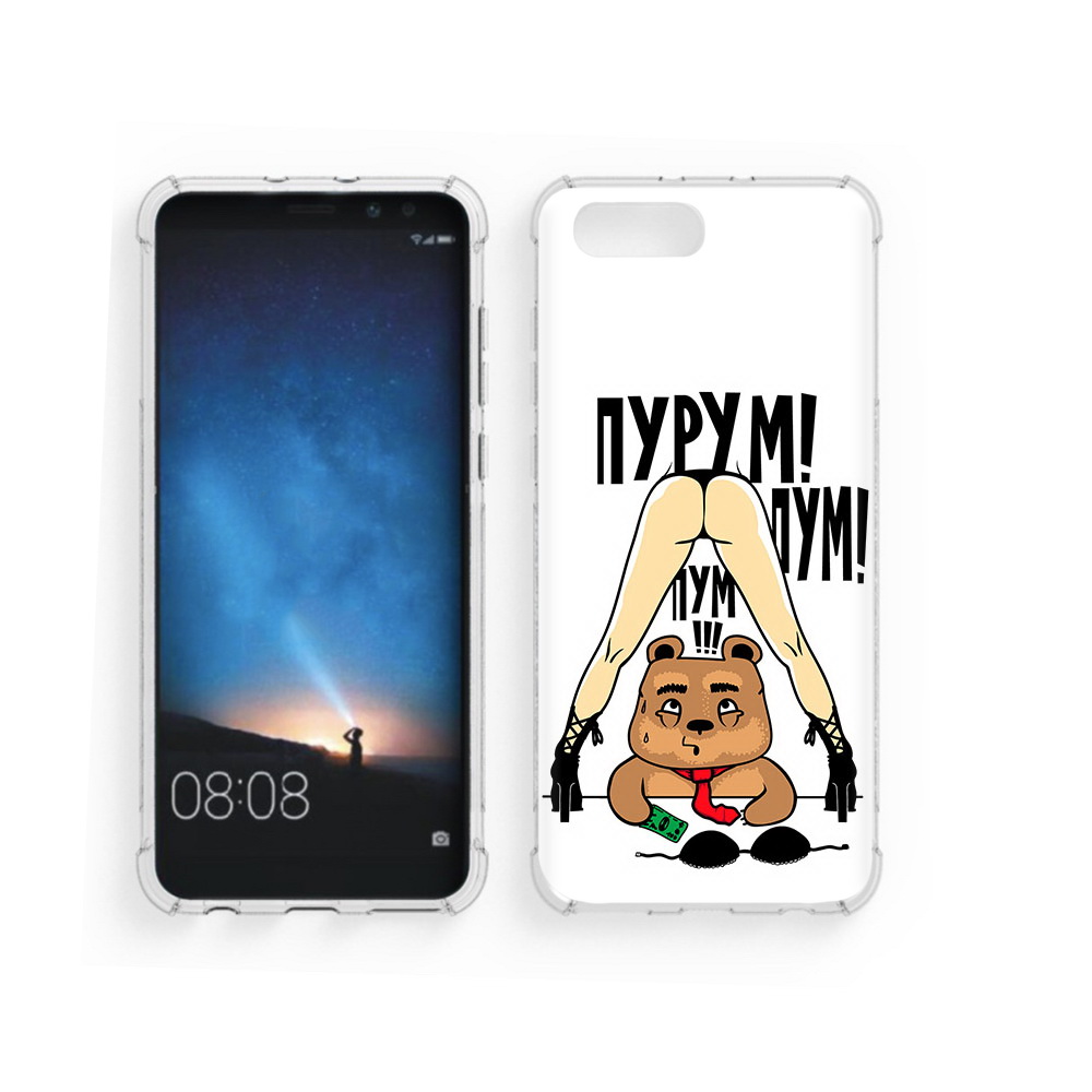 

Чехол MyPads Tocco для Honor V10 Пурум пум пум (PT98539.62.140), Прозрачный, Tocco