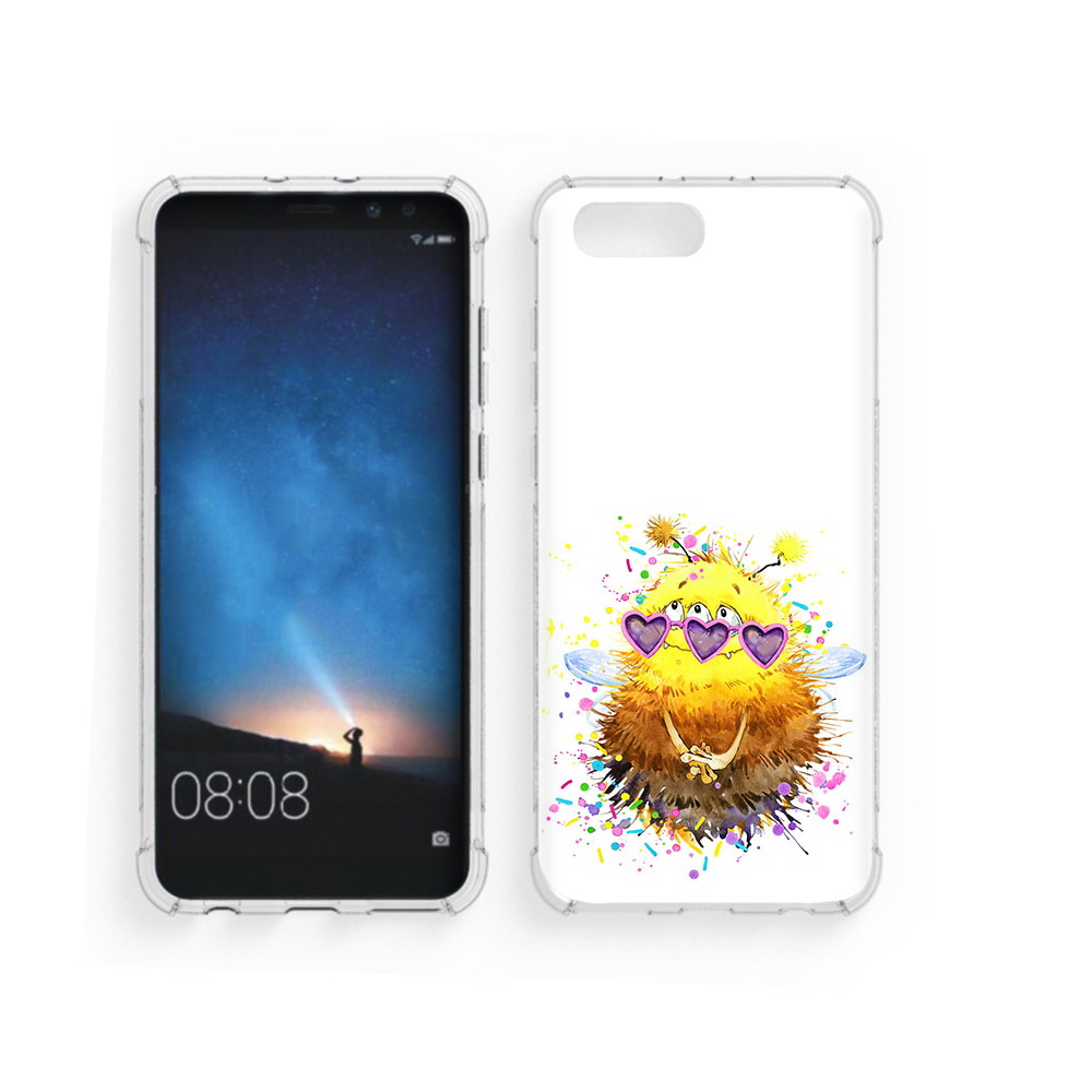 

Чехол MyPads Tocco для Honor V10 Пушитый шмель (PT98539.62.143), Прозрачный, Tocco