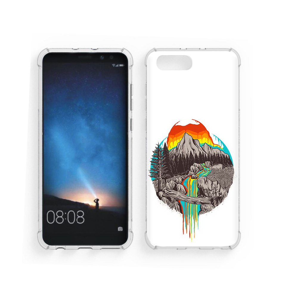 

Чехол MyPads Tocco для Honor V10 Радужный водопад (PT98539.62.144), Прозрачный, Tocco