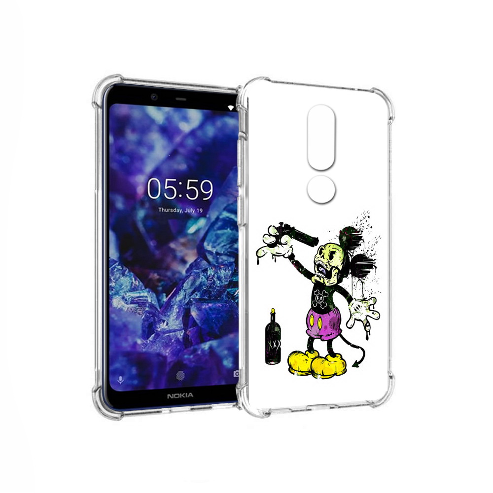 

Чехол MyPads Tocco для Nokia 5.1 Plus Драг Микки (PT119548.120.73), Прозрачный, Tocco