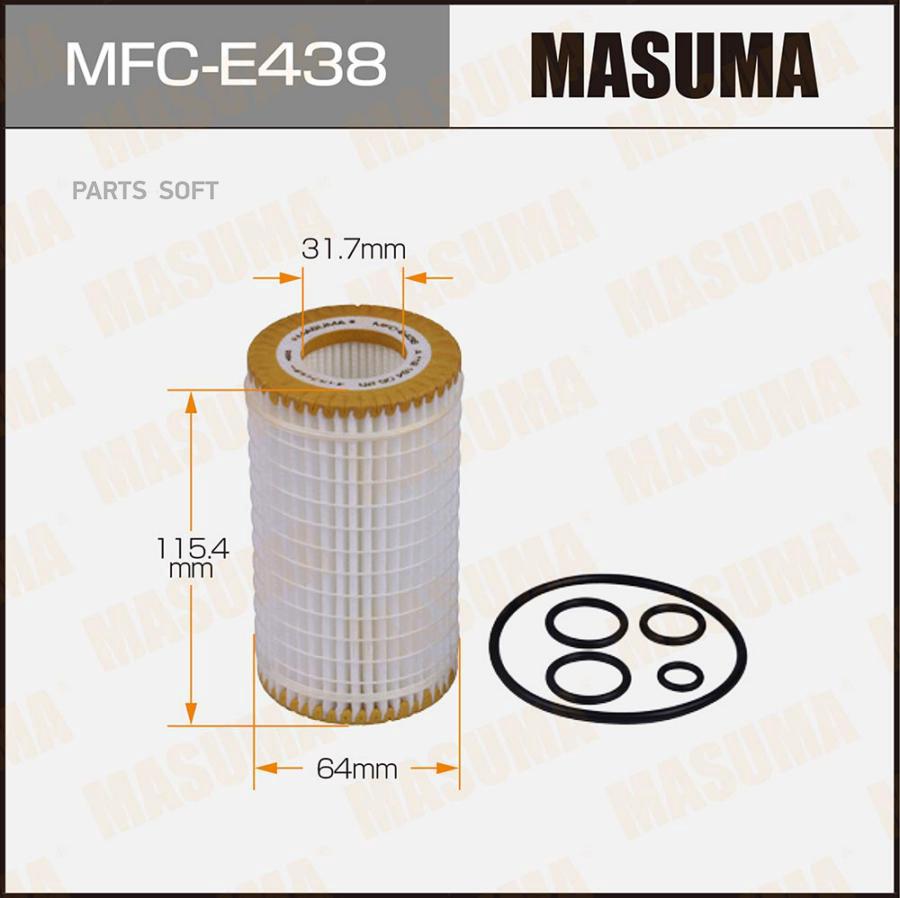 

Масл. Фильтр Lhd Mercedes-Benz C-Class (W203), E-Class (W210) Masuma арт. MFCE438