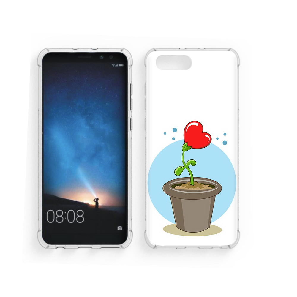 

Чехол MyPads Tocco для Honor V10 Растение любви 14 февраля (PT98539.62.145), Прозрачный, Tocco