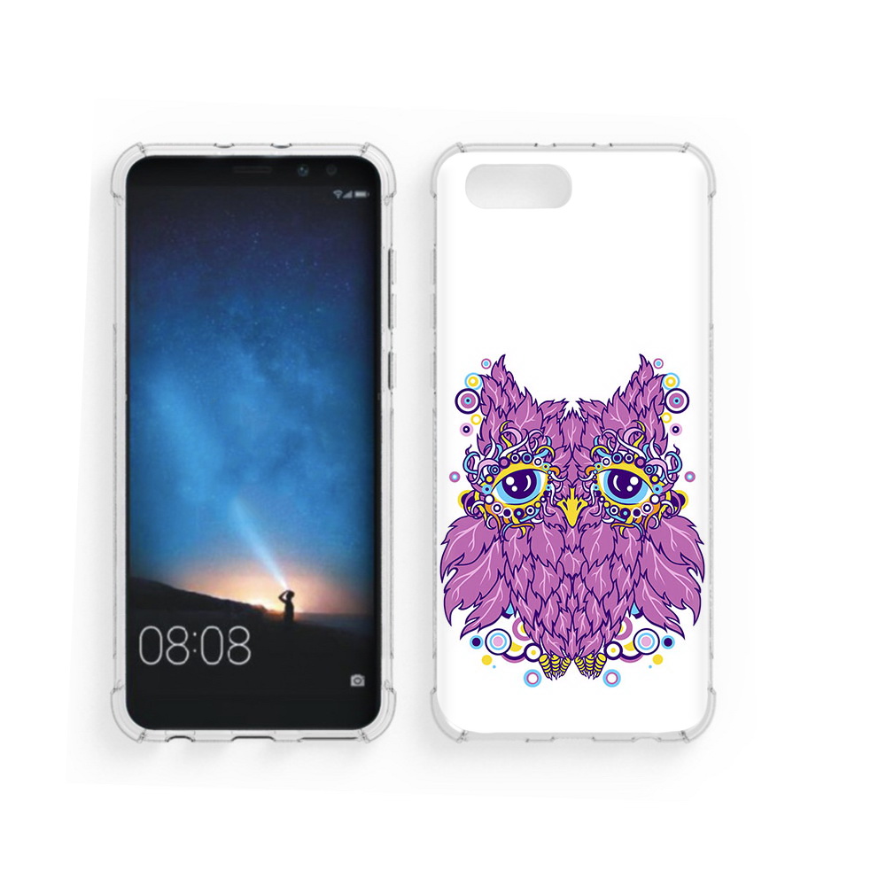 

Чехол MyPads Tocco для Honor V10 Розовая сова (PT98539.62.147), Прозрачный, Tocco