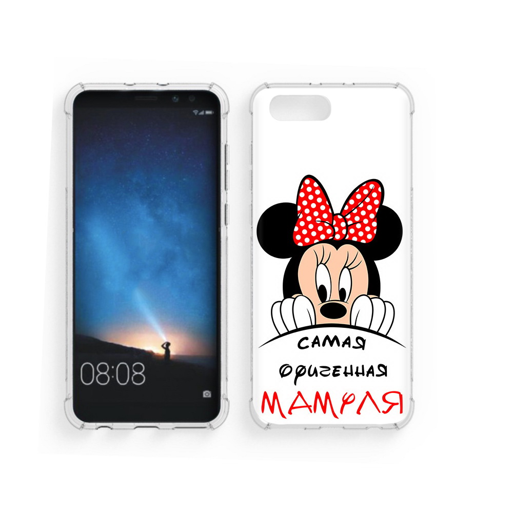 

Чехол MyPads Tocco для Honor V10 Самая лучшая мамуля Мини Маус (PT98539.62.152), Прозрачный, Tocco
