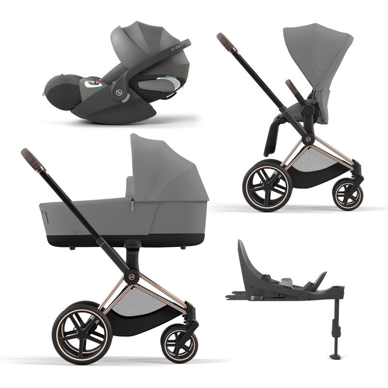 Коляска Cybex Priam IV 4 в 1 шасси IV Rose Gold/Mirage Grey