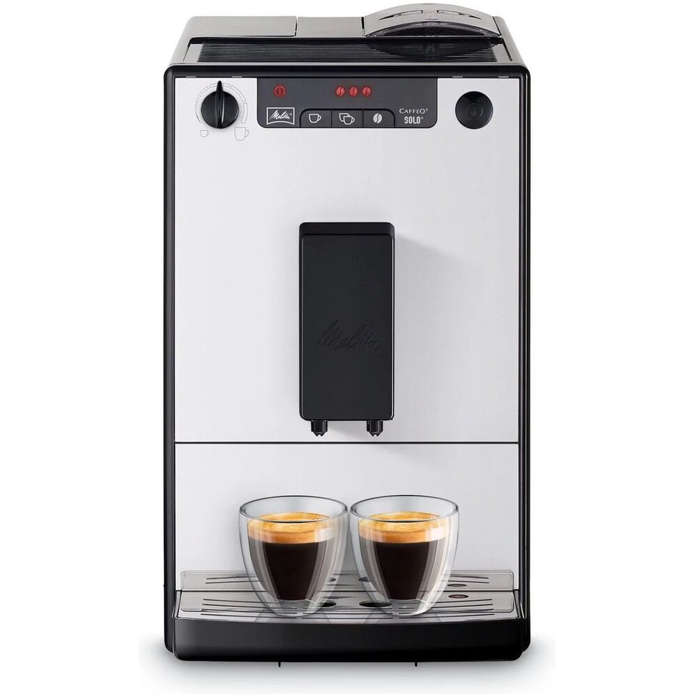 Кофемашина автоматическая Melitta E950-766 серебристый, черный