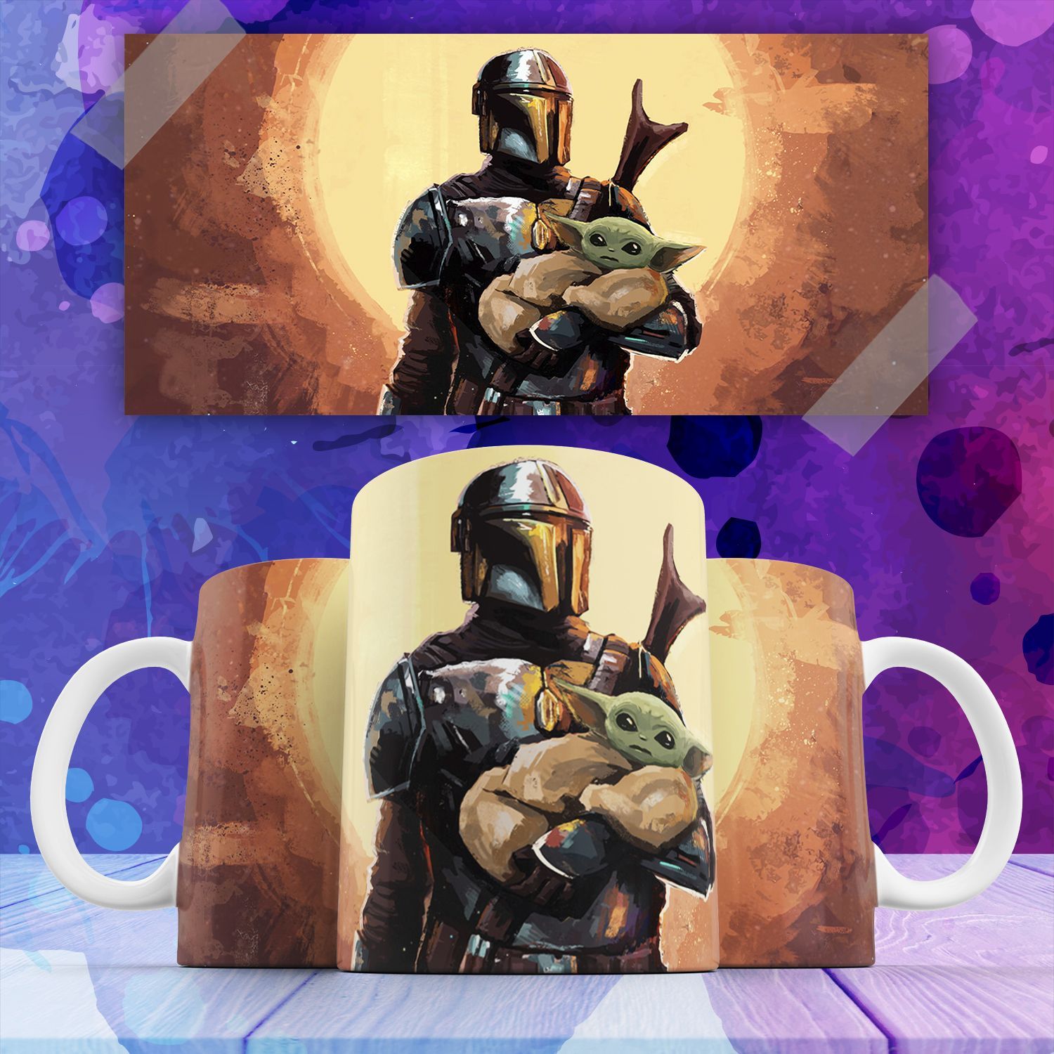 

Кружка с принтом Мандалорец The Mandalorian Йода, Кружка с принтом Мандалорец The Mandalorian Йода 330 мл