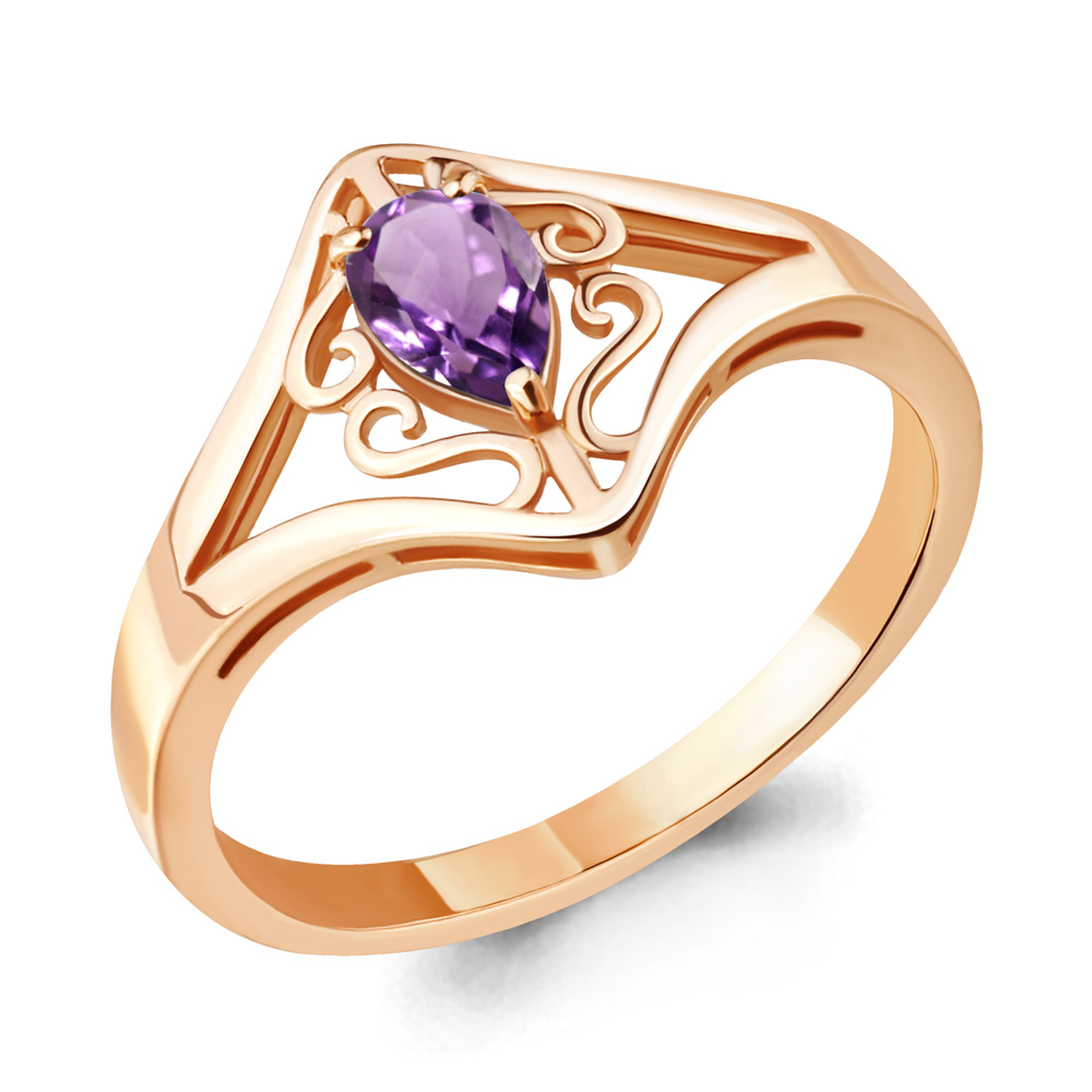 

Кольцо из серебра с аметистом р. , Aquamarine 6580504_925_з, 6580504_925_з