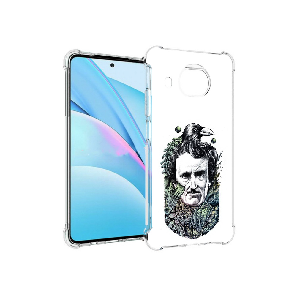 

Чехол MyPads Tocco для Xiaomi Mi 10T Lite Эдгар Аллан с вороном (PT154732.269.203), Прозрачный, Tocco