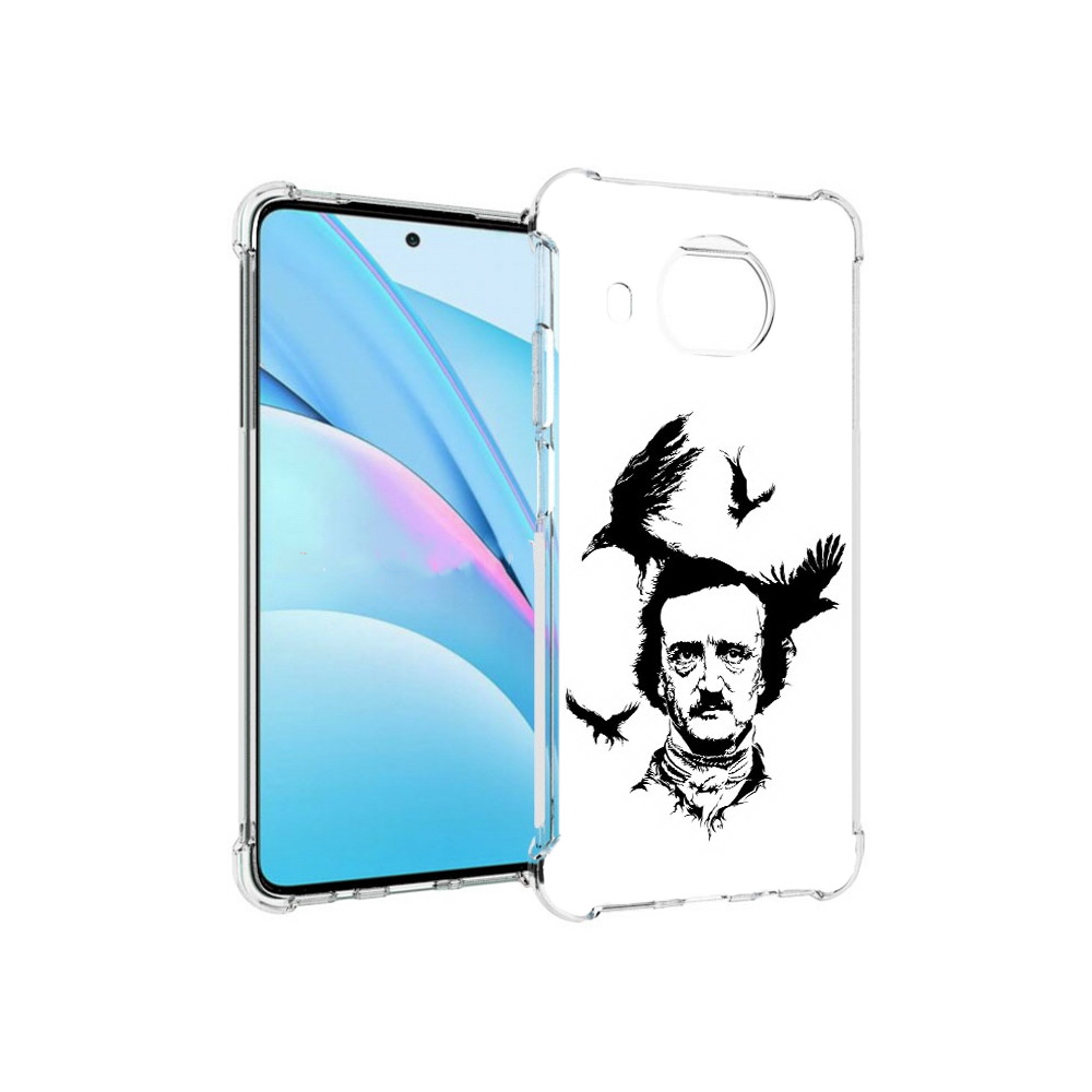 

Чехол MyPads Tocco для Xiaomi Mi 10T Lite Эдгар Аллан черно белый (PT154732.269.204), Прозрачный, Tocco