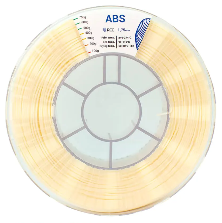 

Катушка ABS-пластика REC 1.75мм, 750г, натуральный, Катушка ABS-пластика