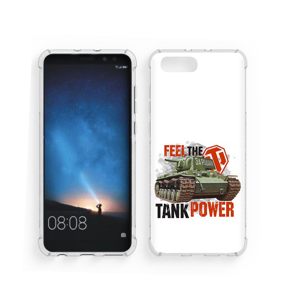 

Чехол MyPads Tocco для Honor V10 Танк (PT98539.62.169), Прозрачный, Tocco