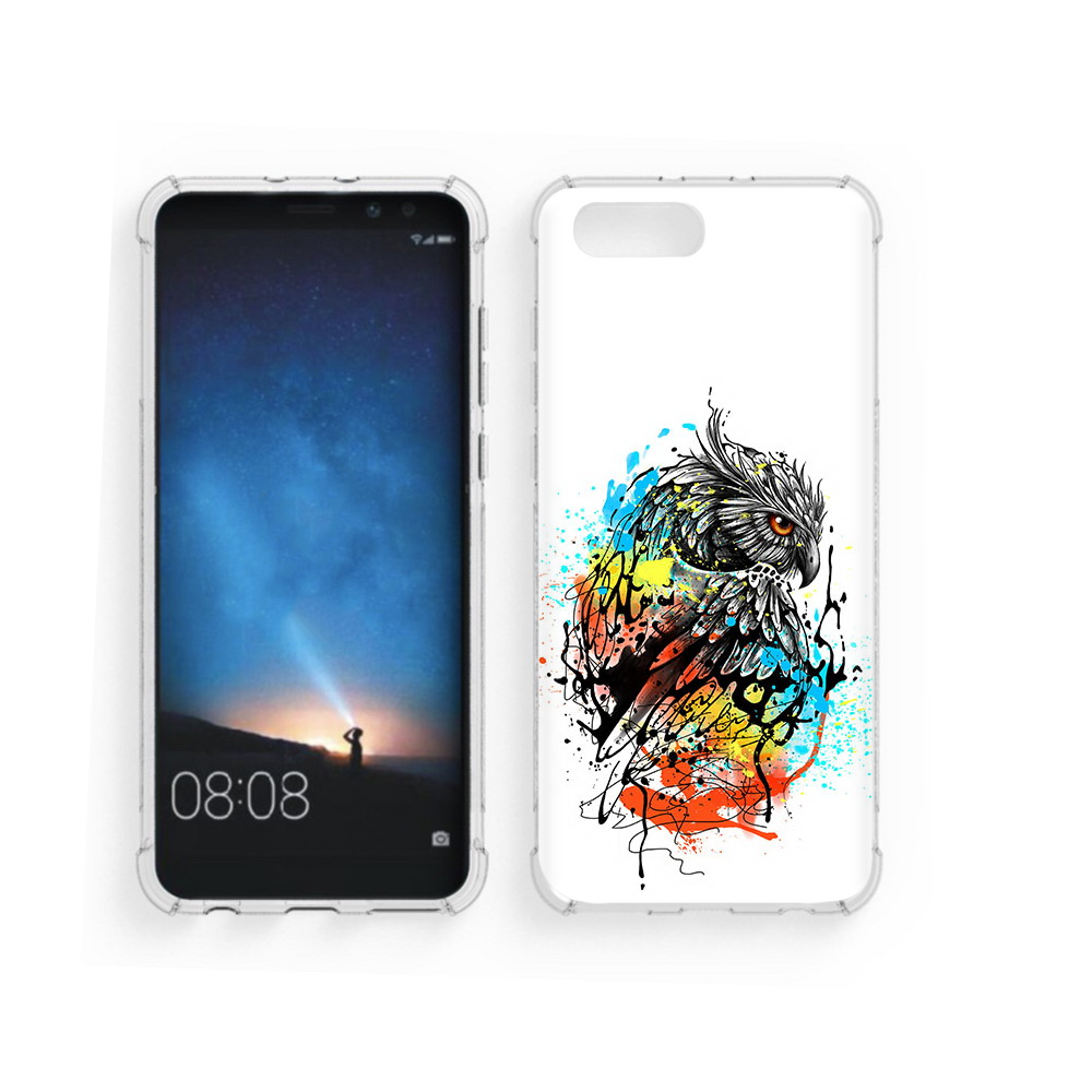 

Чехол MyPads Tocco для Honor V10 Творческая сова (PT98539.62.170), Прозрачный, Tocco