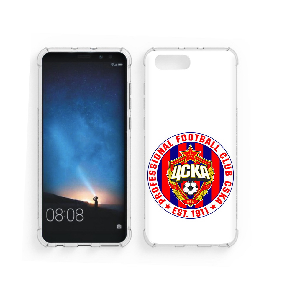 

Чехол MyPads Tocco для Honor V10 ФК ЦСК логотип (PT98539.62.178), Прозрачный, Tocco