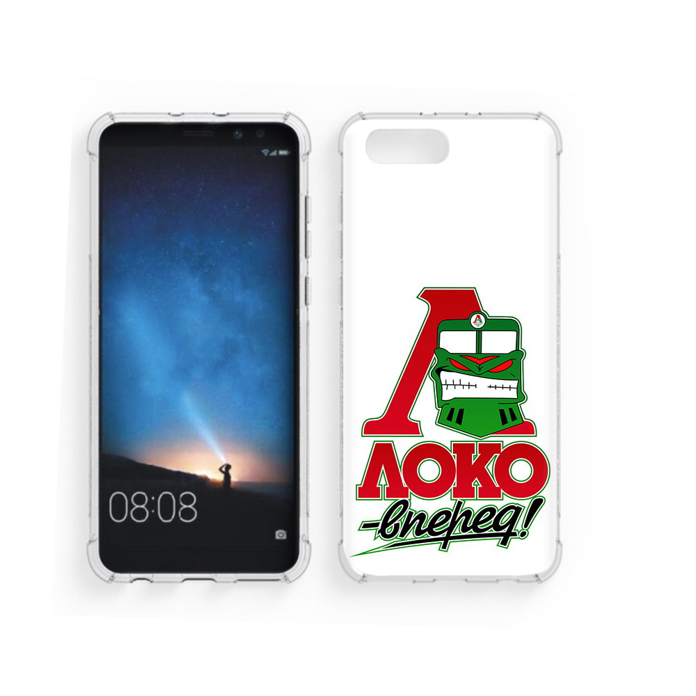 

Чехол MyPads Tocco для Honor V10 ФК локо вперед (PT98539.62.181), Прозрачный, Tocco