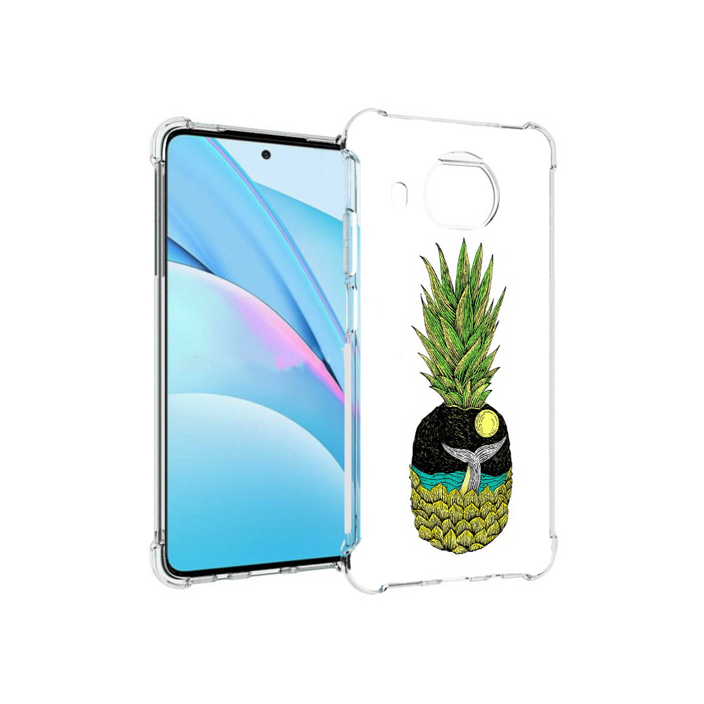

Чехол MyPads Tocco для Xiaomi Mi 10T Lite ананас с китом (PT154732.269.220), Прозрачный, Tocco
